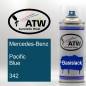 Preview: Mercedes-Benz, Pacific Blue, 342: 400ml Sprühdose, von ATW Autoteile West.